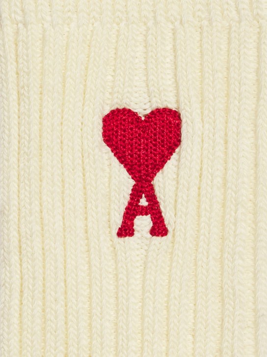 AMI Paris: Three pack ADC cotton blend socks - Renkli - women_1 | Luisa Via Roma