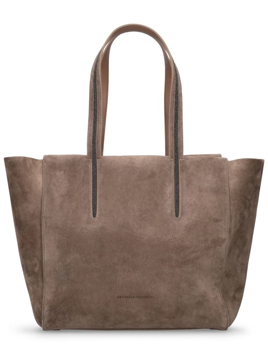 Brunello Cucinelli: Soft leather tote bag - women_0 | Luisa Via Roma