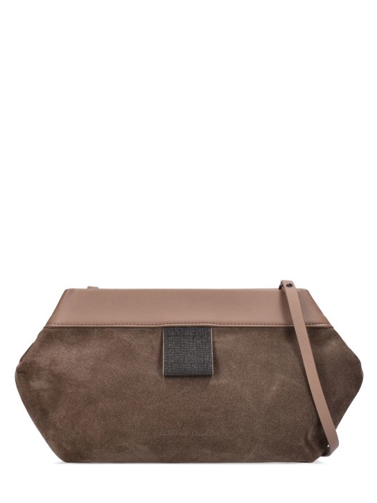 Brunello Cucinelli: Soft leather shoulder bag - women_0 | Luisa Via Roma