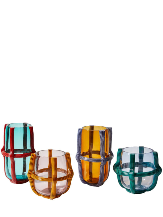 Cassina: Sestiere Murano glass vase - Blue - ecraft_2 | Luisa Via Roma