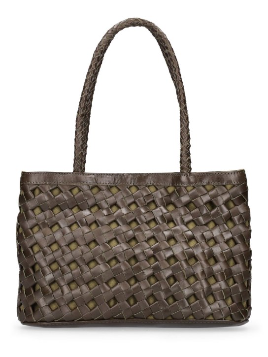 Bembien: Ella handwoven leather shoulder bag - women_0 | Luisa Via Roma