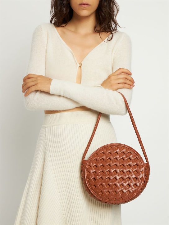 Bembien: Audrey handwoven leather shoulder bag - women_1 | Luisa Via Roma