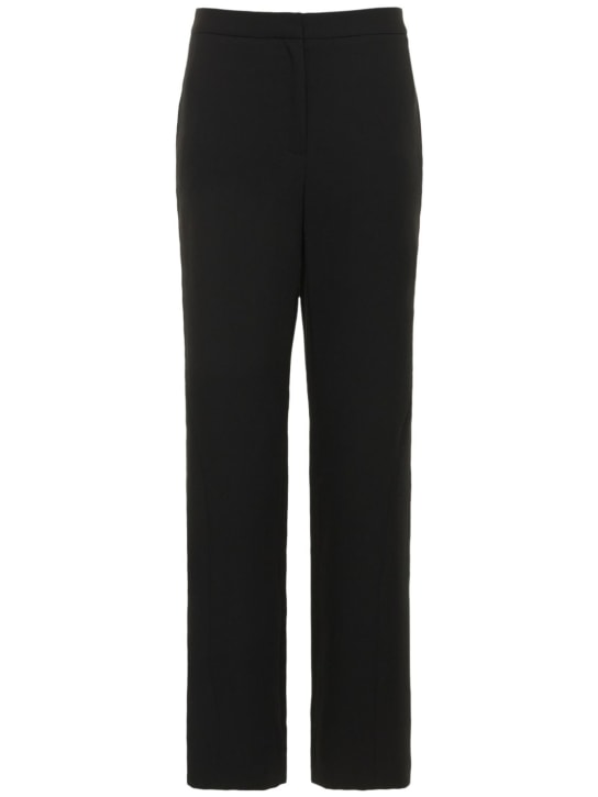 Deveaux: Ami vi blend high waist straight pants - Black - women_0 | Luisa Via Roma