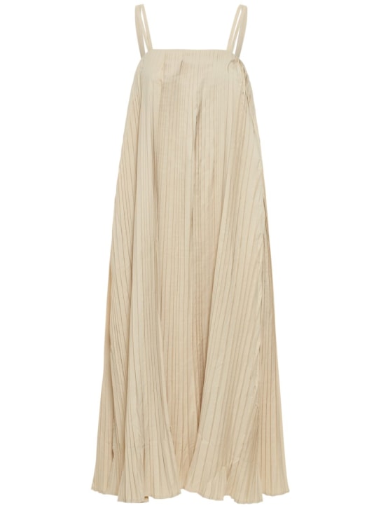 Magda pleated poplin midi dress - Deveaux - Women | Luisaviaroma