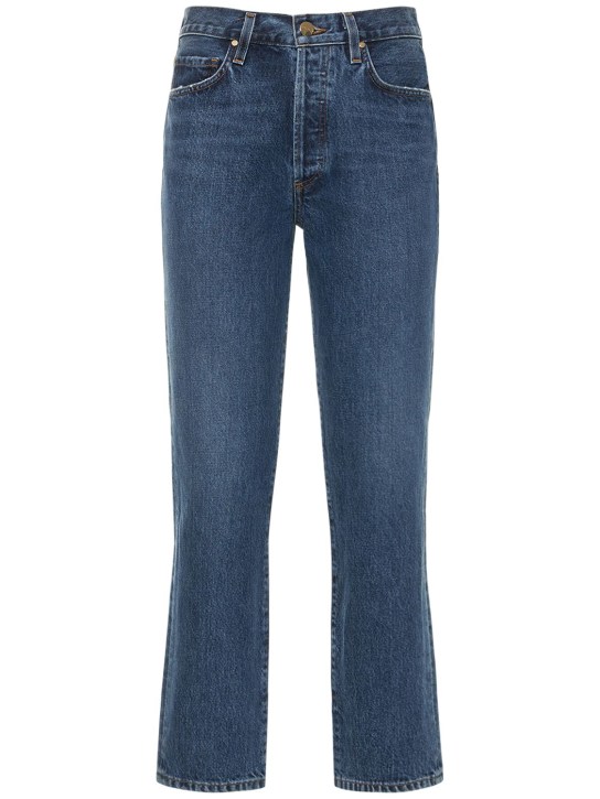 Goldsign: Jeans dritti vita media Harper - Blu - women_0 | Luisa Via Roma