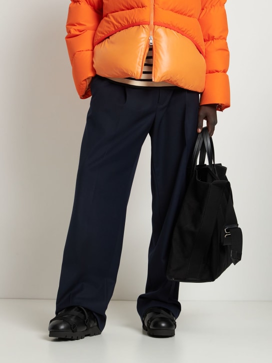 Yume Yume: Camp high faux leather shoes - Black - men_1 | Luisa Via Roma