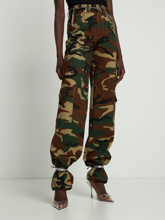 Mach & Mach: Décolleté in PVC e pelle con cristalli 100mm - Argento - women_1 | Luisa Via Roma