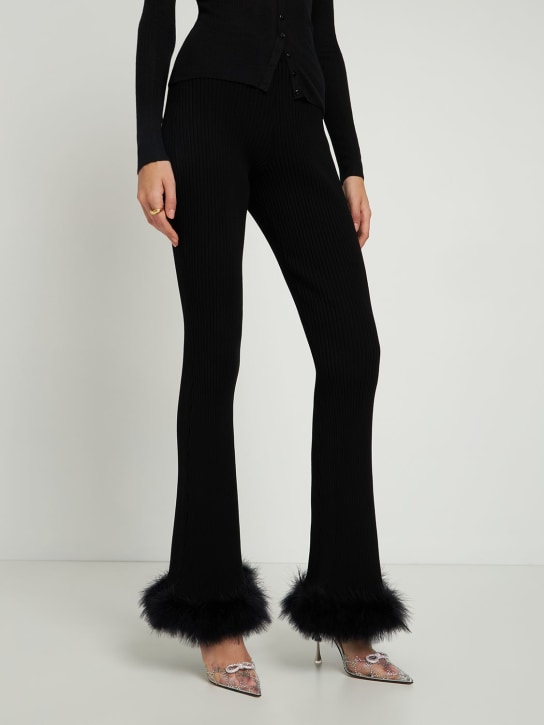 Mach & Mach: Décolleté in PVC e pelle con cristalli 100mm - Argento - women_1 | Luisa Via Roma