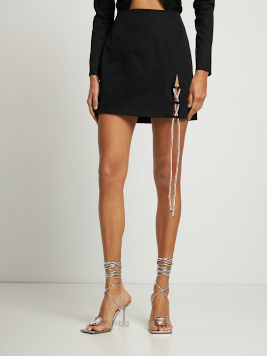 Mach & Mach: LVR Exclusive - Sandales en cuir 95 mm - Argent - women_1 | Luisa Via Roma