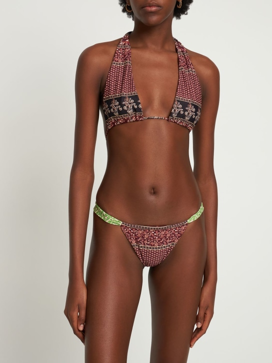 Miaou: Braguitas de bikini estampado - Café/Multi - women_1 | Luisa Via Roma
