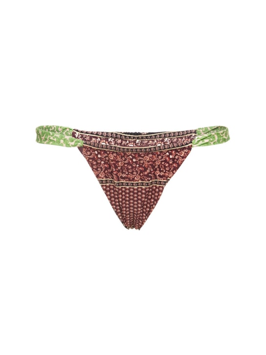 Miaou: Braguitas de bikini estampado - Café/Multi - women_0 | Luisa Via Roma