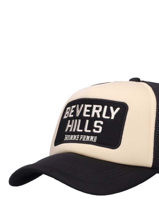 Homme+Femme: Beverly Hills trucker hat - Black - men_1 | Luisa Via Roma