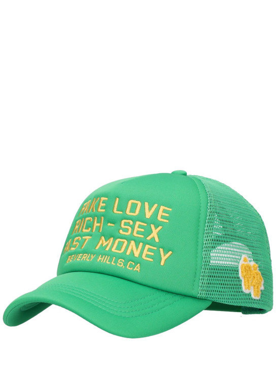 Homme+Femme: Fake Love trucker hat - Yeşil - men_1 | Luisa Via Roma