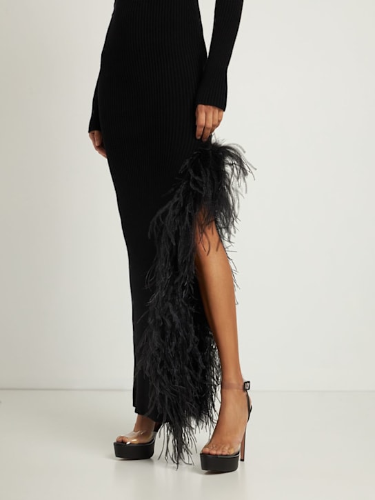 Andrea Wazen: 150mm Antigone PVC platform sandals - Black - women_1 | Luisa Via Roma