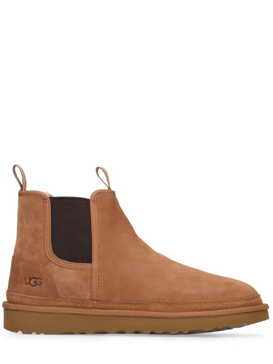 Ugg: Stivali Neumel Chelsea in shearling 10mm - Nocciola - men_0 | Luisa Via Roma