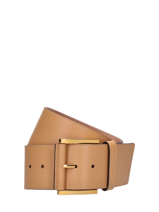 Michael Kors Collection: Cinturón de piel brillante 6.5cm - women_0 | Luisa Via Roma