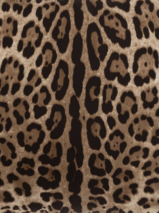 Dolce&Gabbana: Cuscino piccolo in twill di seta - Leopardo - ecraft_1 | Luisa Via Roma