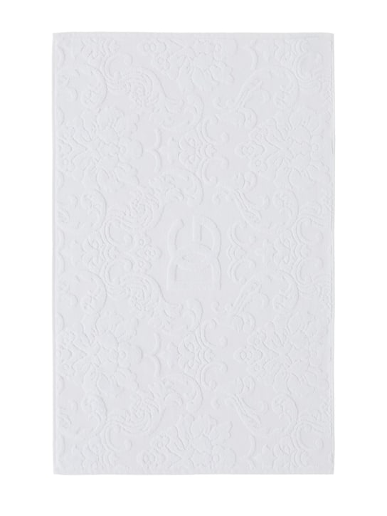 Dolce&Gabbana: Tapis de bain en coton éponge - White - ecraft_0 | Luisa Via Roma