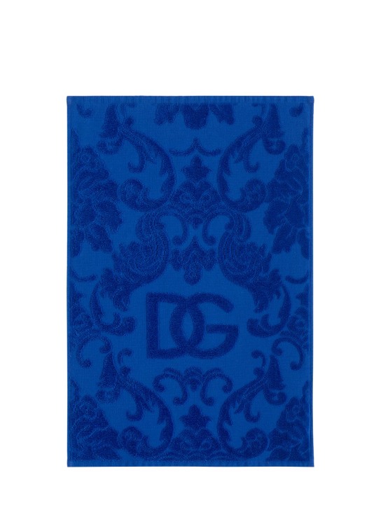 Dolce&Gabbana: Lot de 5 serviettes de bain - Bleu - ecraft_1 | Luisa Via Roma