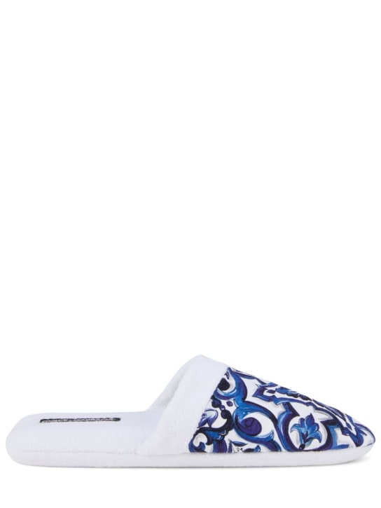 Dolce&Gabbana: Blu Mediterraneo拖鞋 -  Mediterranean Blue - ecraft_0 | Luisa Via Roma