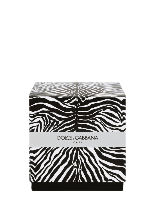 Dolce&Gabbana: 250gr Lychee & mulberry scented candle - Black/White - ecraft_4 | Luisa Via Roma