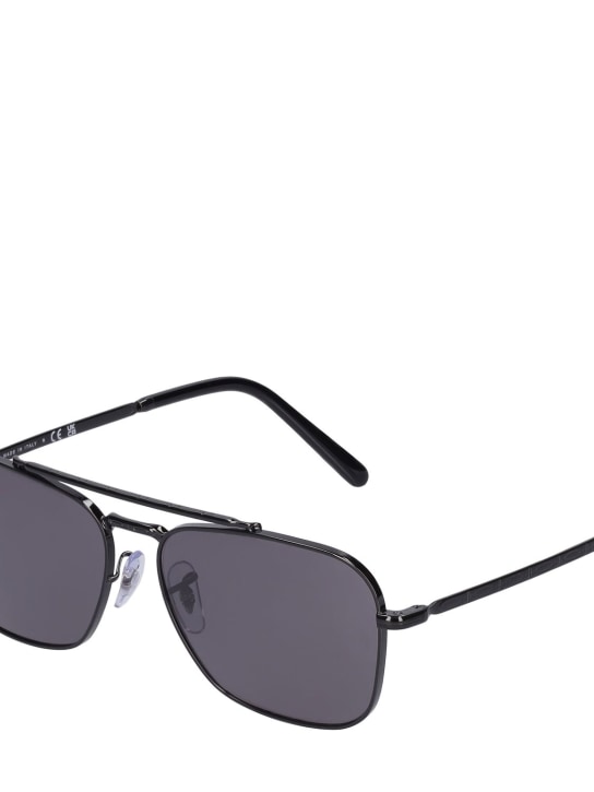 Ray-Ban: New Caravan metal sunglasses - Black/Grey - men_1 | Luisa Via Roma
