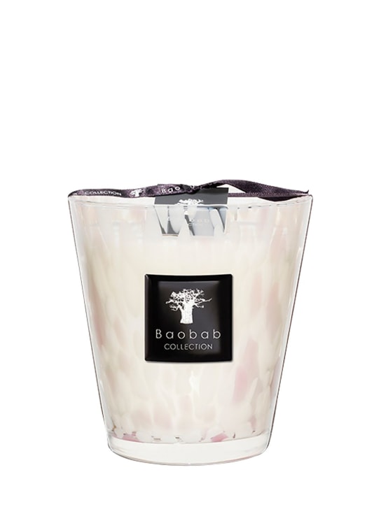 Baobab Collection: 1.1kg White Pearls candle - Transparent - ecraft_0 | Luisa Via Roma