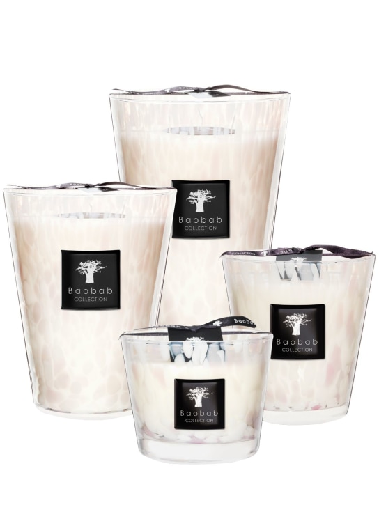 Baobab Collection: 1.1kg White Pearls candle - Transparent - ecraft_2 | Luisa Via Roma