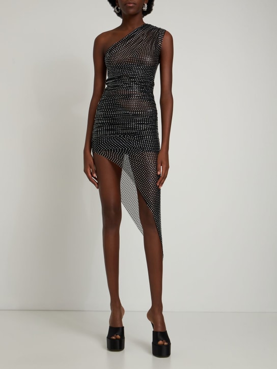 Giuseppe Di Morabito: Embellished asymmetric mini dress - women_1 | Luisa Via Roma