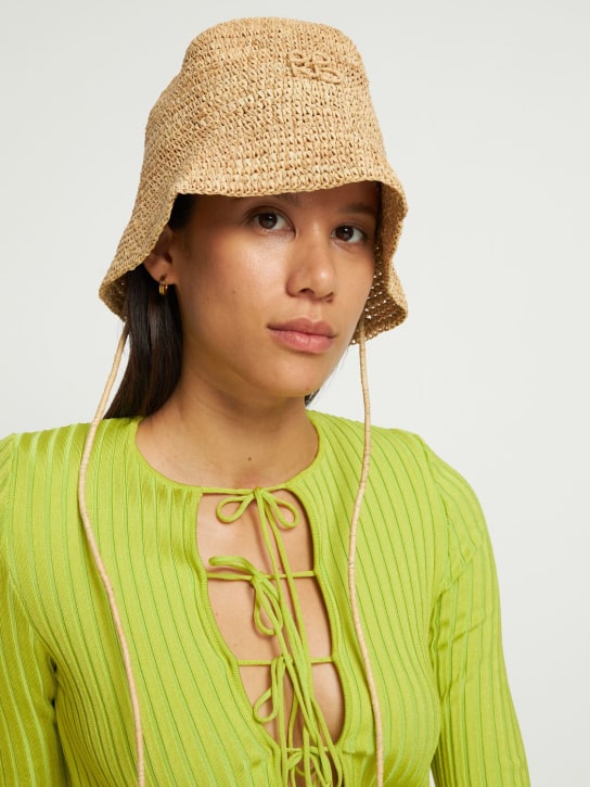 Ruslan Baginskiy: STROH- UND LEDERHUT - Beige - women_1 | Luisa Via Roma