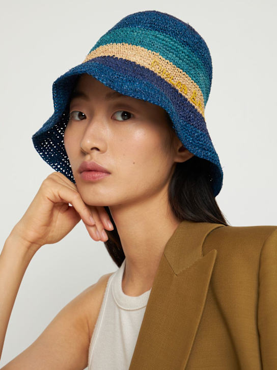 Ruslan Baginskiy: Soft striped bucket hat - Multicolor - women_1 | Luisa Via Roma