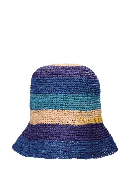 Ruslan Baginskiy: Soft striped bucket hat - Multicolor - women_0 | Luisa Via Roma