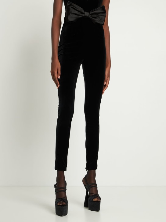 D'accori: Sandales en cuir pailleté Belle 150 mm - Noir - women_1 | Luisa Via Roma