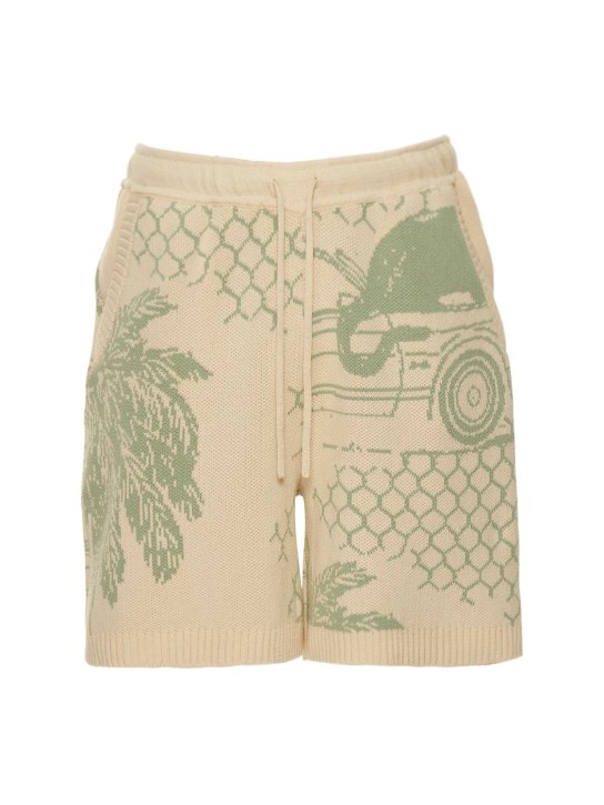 Honor the Gift: Cotton jungle shorts - men_0 | Luisa Via Roma
