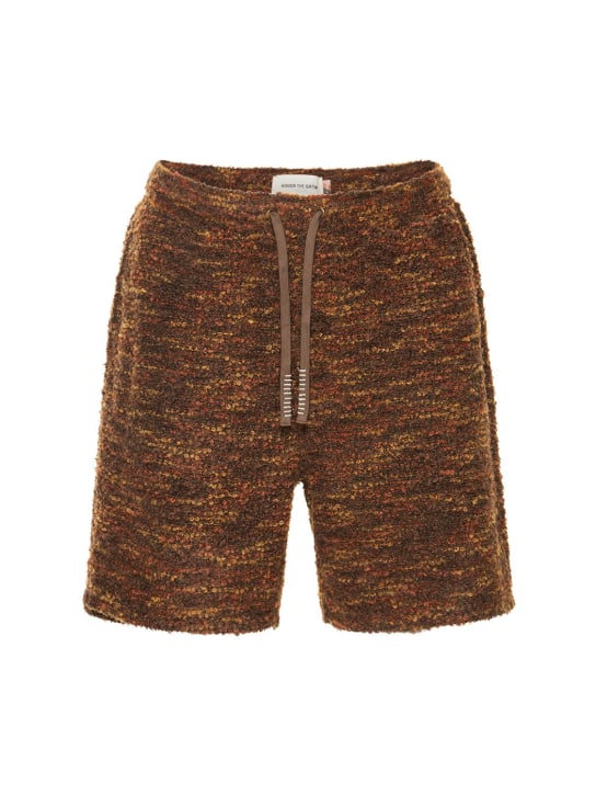 Honor the Gift: Compton wool blend shorts - men_0 | Luisa Via Roma