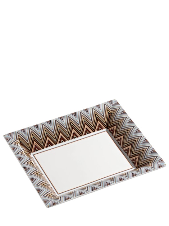 Missoni Home: Zig Zag Jarris large rectangular tray - Renkli - ecraft_0 | Luisa Via Roma