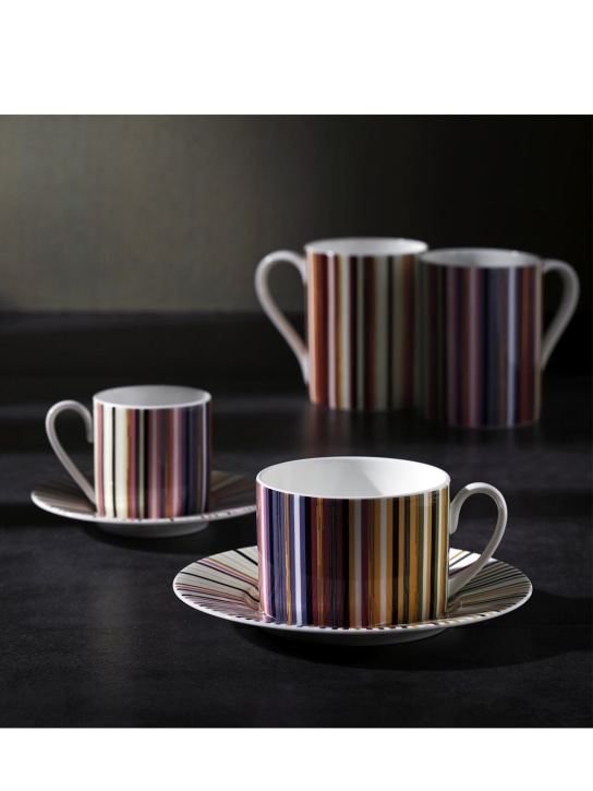 Missoni Home: Stripes Jenkins set of 6 tea sets - Multicolor - ecraft_2 | Luisa Via Roma