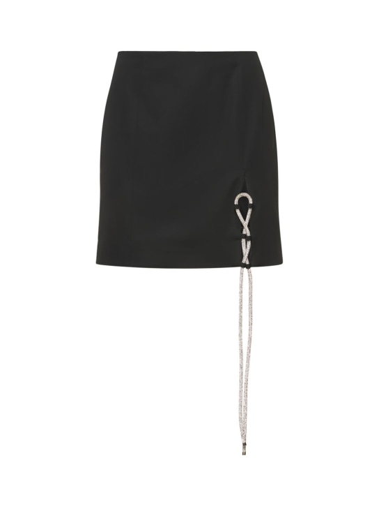 Giuseppe Di Morabito: Embellished mini skirt - Black - women_0 | Luisa Via Roma