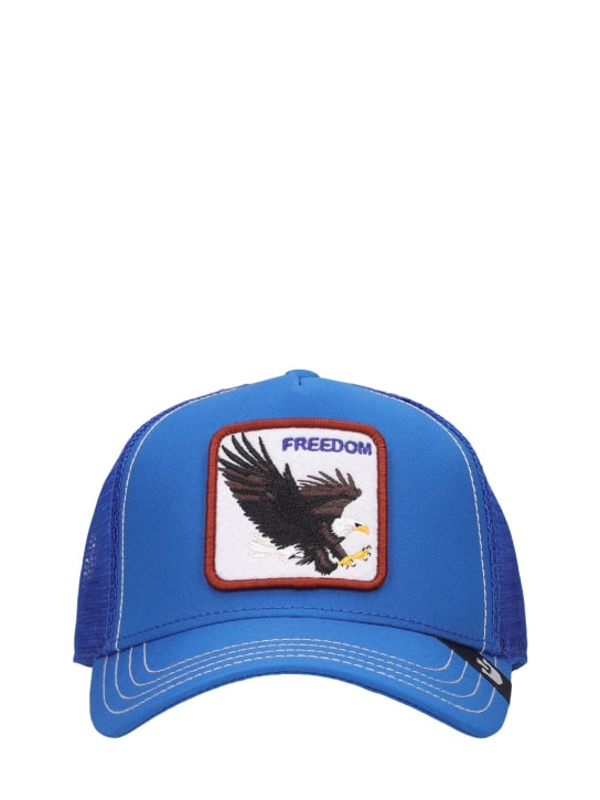 Goorin Bros: Freedom Eagle trucker hat w/patch - Blue/Multi - women_0 | Luisa Via Roma