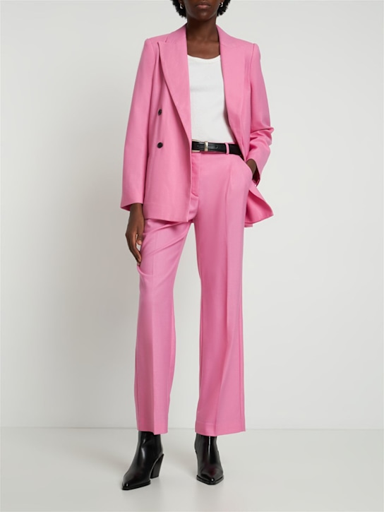 Designers Remix: Nottingham wool blend pants - Fuchsia - women_1 | Luisa Via Roma