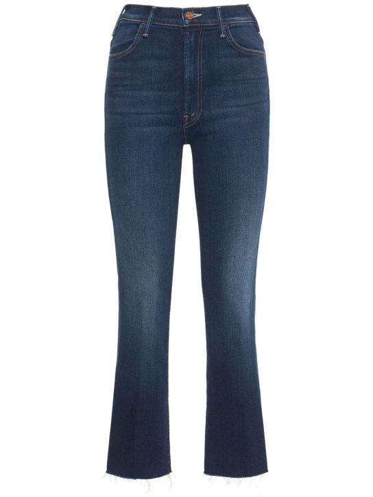Mother: Jeans The Hustler Ankle Frayed in denim - Blu Scuro - women_0 | Luisa Via Roma