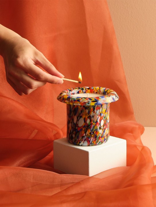 Aina Kari: "Mille" Murano glass candle - Multicolor - ecraft_3 | Luisa Via Roma