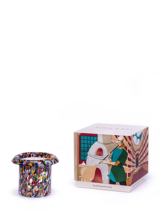 Aina Kari: "Mille" Murano glass candle - Multicolor - ecraft_4 | Luisa Via Roma