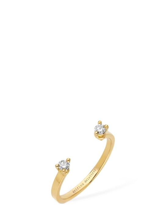 Delfina Delettrez: Bague avec diamants 18 K - Gold/Diamond - women_0 | Luisa Via Roma