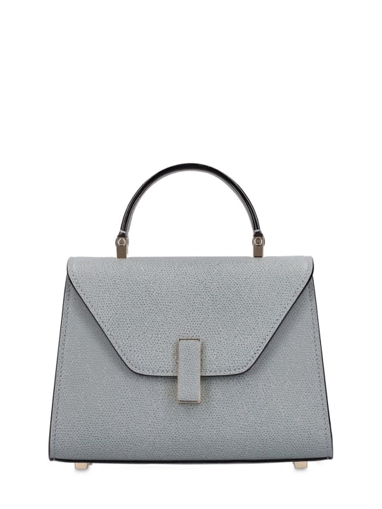 Valextra: Micro Iside grain leather top handle bag - Polvere - women_0 | Luisa Via Roma