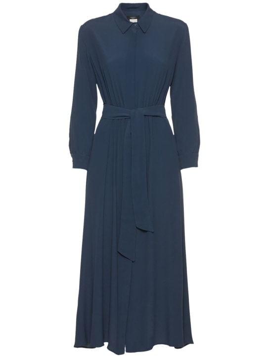 Mida belted acetate & silk midi dress - Weekend Max Mara - Women ...