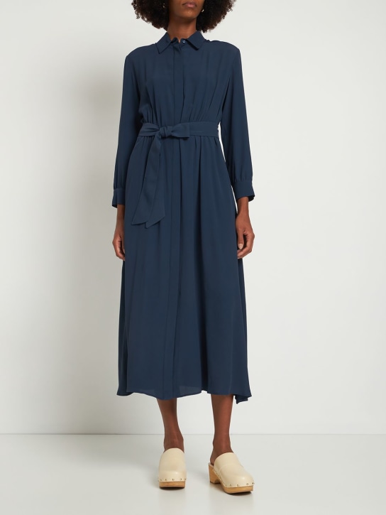 Mida belted acetate & silk midi dress - Weekend Max Mara - Women ...