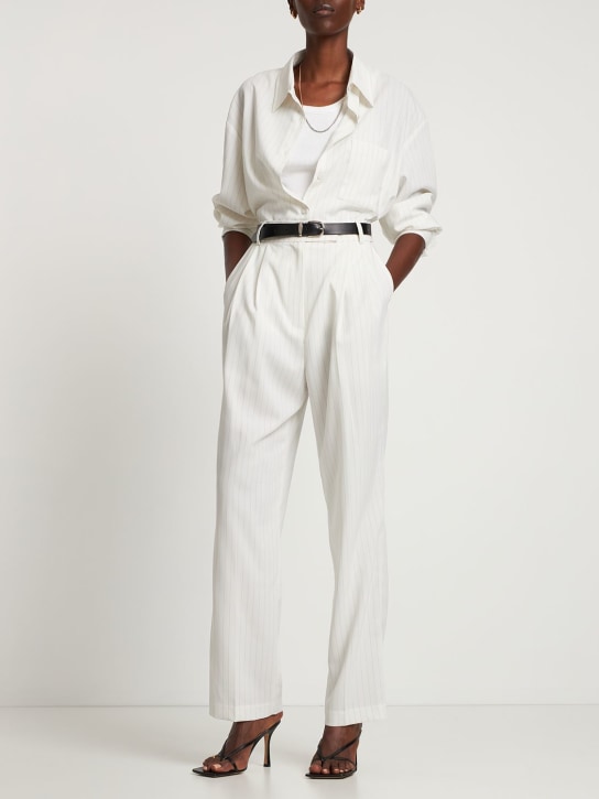 Bea fluid pinstripe suit pants - Thumbnail 2