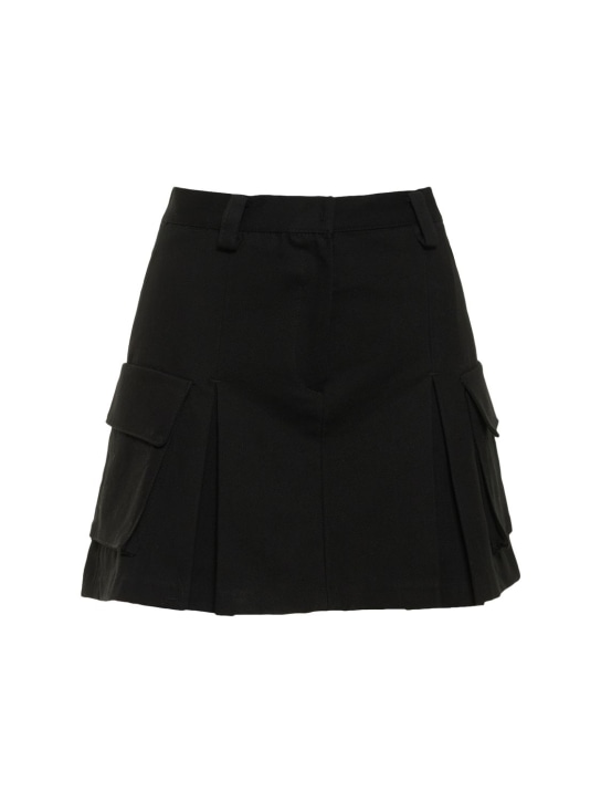 Audrey pleated cotton cargo mini skirt - Thumbnail 1