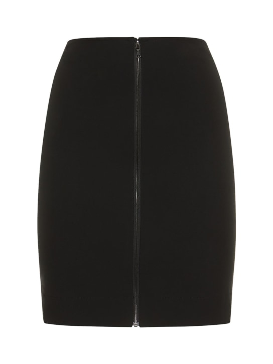 Nensi Dojaka: Minigonna vita alta con zip - Nero - women_0 | Luisa Via Roma